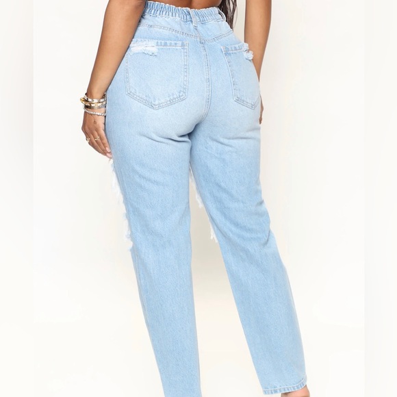 Straight leg Jeans - light blue wash medium size - Picture 3 of 3